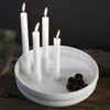 Storefactory Kerzenhalter BOLMEN 4er rund weiß | Ø30x9cm Produktbild-Vorschau 6