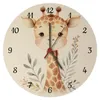 Wanduhr Giraffe Design aus MDF, ca. 26,5 cm, geräuscharm, Produktbild-Vorschau 1