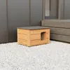 QLS Hunde- Katzenhaus aus Holz 53x39 cm Isoliert Winterfest Produktbild-Vorschau 10