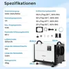 A product specification sheet with a diagram of a dehumidifier. Podgląd zdjęcia produktu
