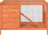 vidaXL Kaninchenstall Braun 103x44x69,5 cm Massivholz Produktbild-Vorschau 3