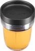 A close-up shot of a KitchenAid blender jar filled with an orange smoothie and a black lid. Voir les images du produit