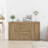 vidaXL Komoda Artisan dub 120 x 36 x 69 cm drevený materiál Náhľad obrázku produktu 3