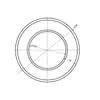 Ø 150 mm - Rosone da parete per stufe, nero Anteprima dell’immagine prodotto 5