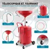 Appareil Récupérateur huile pneumatique Mobile 80L Hauteur Voir les images du produit 1