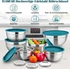 Set de bols à mélanger en acier inoxydable avec couvercles Voir les images du produit 4
