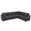 Merax L-förmiges Ecksofa, 6-Sitzer Modulsofa Sofa mit USB Produktbild-Vorschau 7