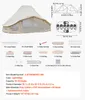 VEVOR, tente tipi pour 4 saisons, dimensions 6x4x3,1 m, Voir les images du produit 7
