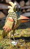 Vogel Metall stehend abstrakt 29cm Vogelfigur Haus Garten Produktbild-Vorschau 3