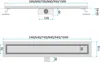Duschrinne Neox 900 Gold 80 cm aus Edelstahl mit Produktbild-Vorschau 9