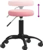 vidaXL Massagehocker Samt Rosa Produktbild-Vorschau 3