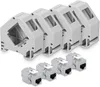 kwmobile Keystone Modul Set CAT 6A mit Hutschienenadapter - Produktbild-Vorschau 1