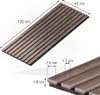 Wandpaneele Vicco Sonoa Nussbaum/Braun 4 Stück, Model 54343 Produktbild-Vorschau 2