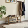 vidaXL schoenenrek, 68 x 28 x 30 cm, bamboe, naturel Productafbeelding-voorbeeld 3