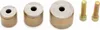 Three metal dies of different sizes and two bolts are arranged on a white background. Anteprima dell’immagine prodotto