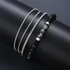 Armband Set Herren, Cooles Armband Männer, Mehrreihig, aus Produktbild-Vorschau 5