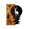 Wallity, Deer and Moon, dekoracja ścienna, orzech, metal, Podgląd zdjęcia produktu 5