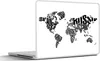 MuchoWow® Laptop Aufkleber Sticker Cover Weltkarte - Produktbild-Vorschau 1