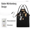 Canvas Arbeitsschürze, Grillschürze BBQ Kochschürze Art Produktbild-Vorschau 3
