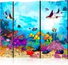 A colorful underwater scene with various sea creatures and coral. Náhľad obrázku produktu
