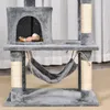 PawHut Škrabadlo 145 cm Lezecký stromček pre mačky Mačací Náhľad obrázku produktu 9