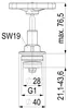 Schlösser Armaturen FETTKAMMER-OT, DURCHG./SCHRAEG. Produktbild-Vorschau 1