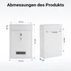 Wiltec Briefkasten weiß V11 Postkasten mit Namensschild, Produktbild-Vorschau 7
