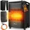 TRESKO® 4200 Watt Gasheizer schwarz inkl. Gasdruckregler Produktbild-Vorschau 1