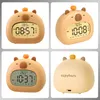 Dětský budík Capybara s nočním světlem, digitální budík do Náhled obrázku produktu 9