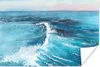 MuchoWow® Poster Golf - Meer - Aquarell 60x40 cm - Produktbild-Vorschau 1