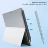 A stylus pen is shown magnetically attached to the side of a tablet with a kickstand. Podgląd zdjęcia produktu