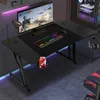 Jopassy Bureau de jeu en forme de Z Table d'ordinateur Voir les images du produit 1