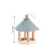 Outdoor Holz Vogelhaus geformt Feeder Lebensmittelbehälter Produktbild-Vorschau 4