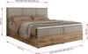 A diagram of a bed with dimensions indicated by red lines and numbers. Produktbild-Vorschau