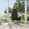 vidaXL Garten-Hängestuhl mit Kissen Dunkelgrau Produktbild-Vorschau 2