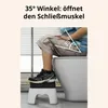 1er WC-Hocker 'SquatEase' – Grau – Abnehmbar, rutschfest & Produktbild-Vorschau 2