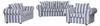 home24 2-Sitzer Sofa - Webstoff - Gestreift Produktbild-Vorschau 2