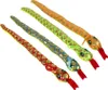 4er Set Schlange Plüsch - Metallic-Look, grün, blau, rot Produktbild-Vorschau 1
