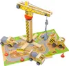 WOOPIE GREEN Drewniany Plac Budowy 5w1 Ruchomy Dźwig XXL Produktbild-Vorschau 12