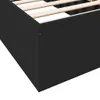 vidaXL Rama łóżka czarna 90x190 cm materiał drewnopochodny Podgląd zdjęcia produktu 6