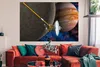 MuchoWow® Poster Jupiter mit einem Satelliten 180x120 cm - Produktbild-Vorschau 2