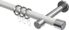 Interdeco Gardinenstange / Vorhangstange Weiß / Chrom, Typ Produktbild-Vorschau 1
