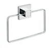 WENKO Handtuch Halter QUADRO ohne bohren Edelstahl Ring Produktbild-Vorschau 1