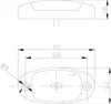 FRISTOM FT-025B LED univerzální obrysové světlo Náhled obrázku produktu 2