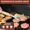 bremermann Grillbesteck 3er Set | Edelstahl mit Produktbild-Vorschau 3