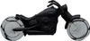 A black motorcycle-shaped perfume bottle against a white background. Anteprima dell’immagine prodotto