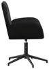 Chaise de bureau vidaXL, 54 x 55 x 90 cm, noire, revêtue de Voir les images du produit 4
