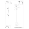 Lampa wisząca MINT biała 1xE27x15W ceramika / gips Podgląd zdjęcia produktu 6