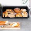 Spaziosa scatola per il pane in acciaio inossidabile nero Anteprima dell’immagine prodotto 10