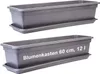 Balkonkasten 60cm anthrazit mit Untersetzer, 2er-Set, Produktbild-Vorschau 1